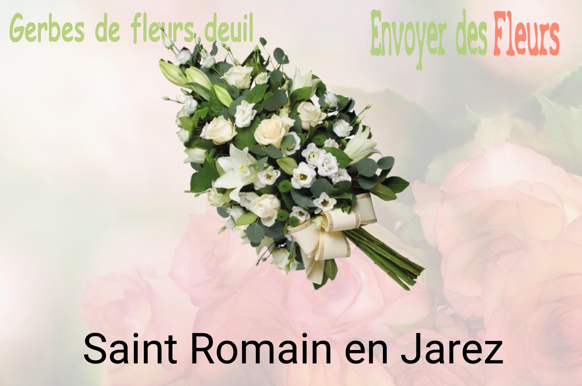 Gerbe de fleurs de deuil livrée à Saint-Romain-en-Jarez